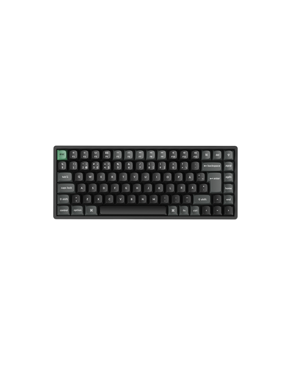 Keychron K2 Ultra 75% 8K Keychron Apex Red - Gaming Keyboard - Utan numpad - Nordisk - Svart