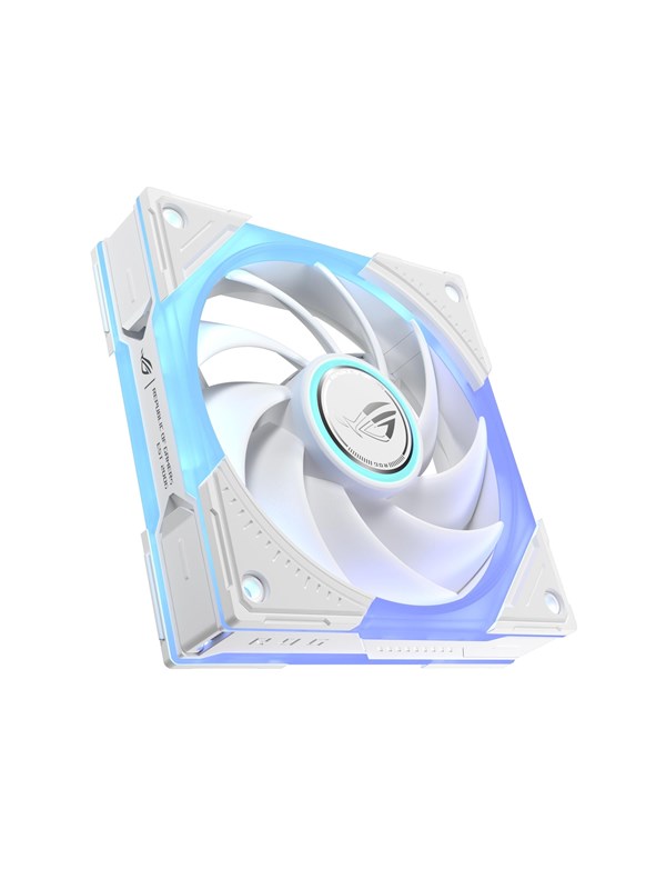 ASUS ROG Eurux GR120 - Chassi fläkt - 120mm - Vit med RGB LED - 33 dBA