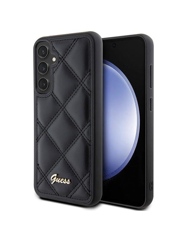 GUESS GUHCS23FEPSQSQSK S23 FE S711 black/black hardcase Quilted Metal Logo