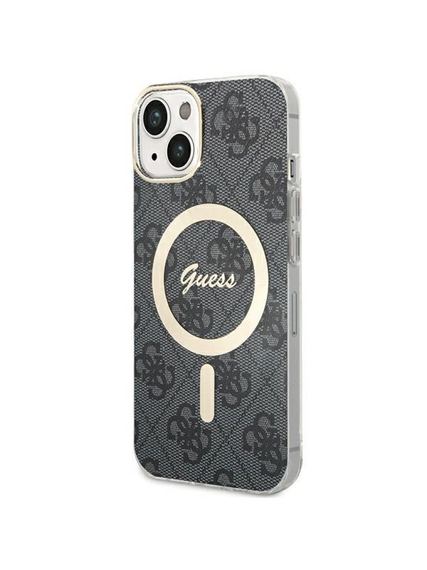 GUESS 4G MagSafe case for iPhone 15 Plus / 14 Plus - black