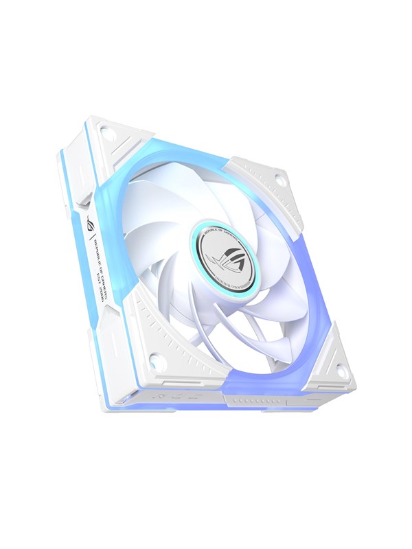 ASUS ROG Eurux GR120 Reverse - Chassi fläkt - 120mm - Vit med RGB LED - 32 dBA