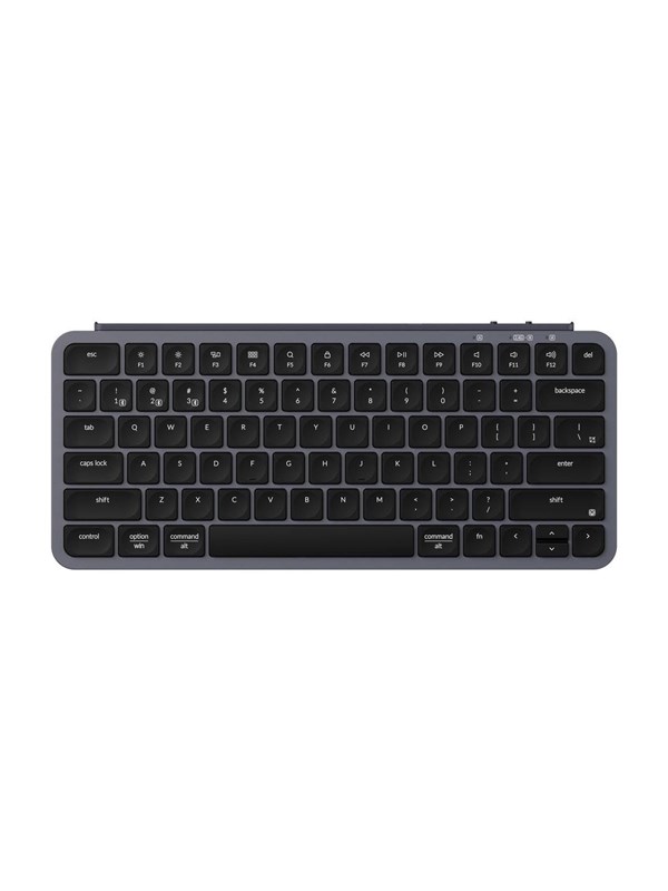 Keychron B1 Pro - keyboard - Ultra-Slim - 75% Input Device - Tangentbord - Utan Numpad - Engelska (US) - Grå