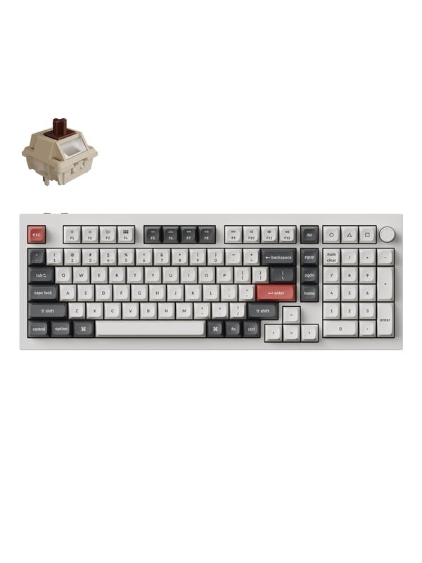 Keychron Q5 Ultra 8K - Wireless Mechanical Keyboar - Gaming Tangentbord - ANSI - Vit