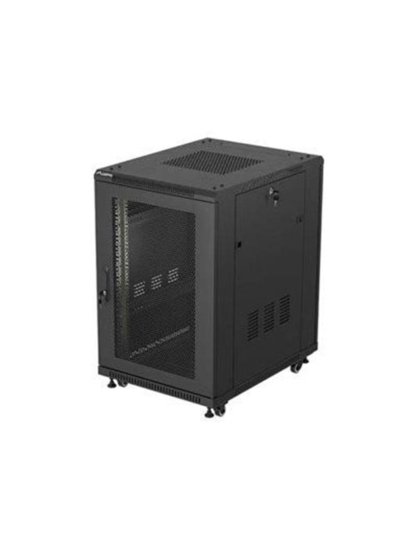 Lanberg FF01 series - rack - 600 x 800 flat pack with mesh door - 18U