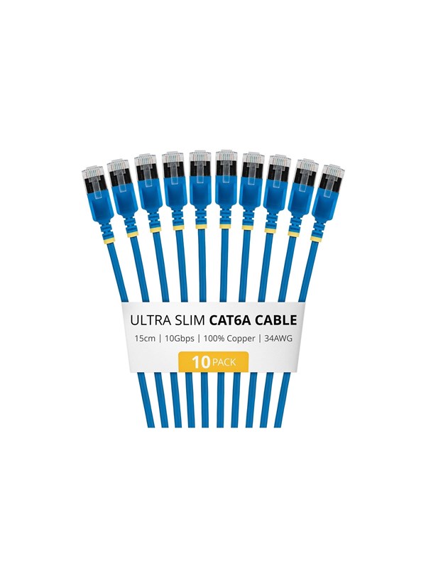 StarTech.com Startech patch cable - 15 cm - blue - Blå