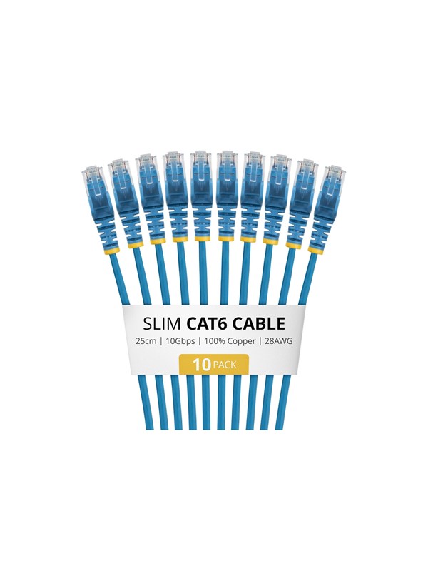 StarTech.com Startech patch cable - 25 cm - blue - Blå