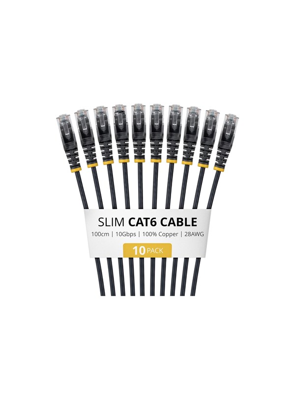 StarTech.com Startech patch cable - 1 m - black - Svart