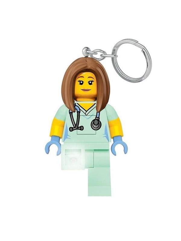 LEGO 4006036-LGL-KE156H ® CLASSIC, SJUKSKÖTERSKA, nyckelring med LED-lampa