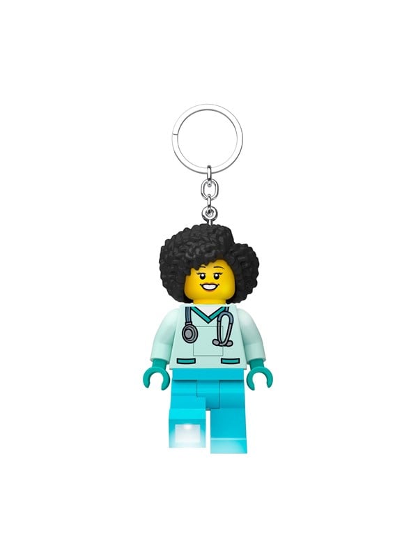 LEGO 4006036-LGL-KE192H ® IKONISK Dr. Flieber Nyckelring med LED-lampa, Hänga
