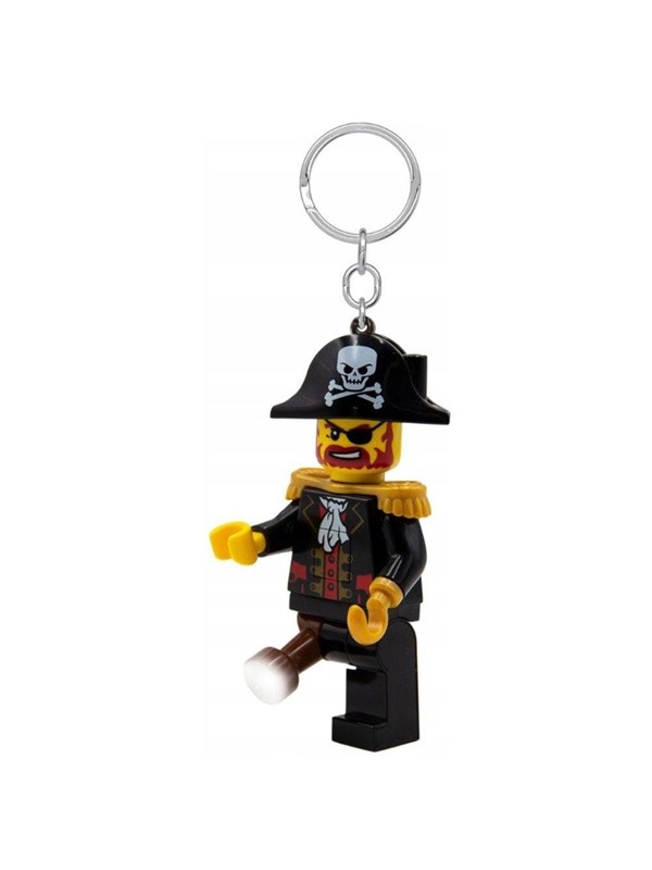 LEGO 4006036-LGL-KE23H ® IKONISK Kapten Brickbeard Nyckelring med LED-ljus