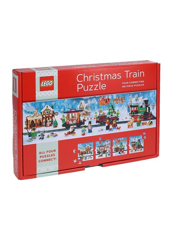 LEGO 4013116-221335 ® Jul Tåg Pussel, 4 x 100-bitar pussel