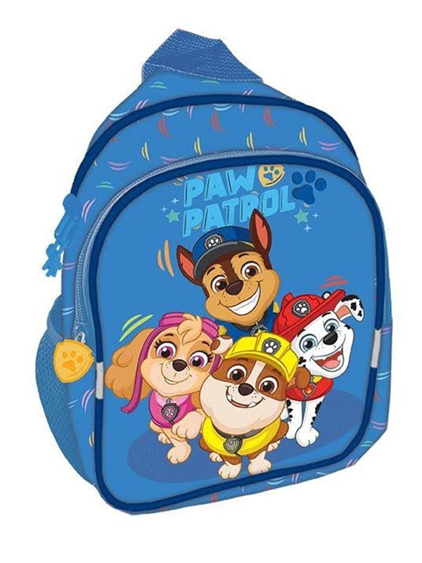 Pokemon PAW PATROL Liten ryggsäck med 2 dragkedjefickor fram, 2 sidofickor i nät, reflexer på remmarna, vadderade axelremmar och bröstrem, 300D nylon, H 26,5 cm, B 21 cm, D 10 cm. Volym: 5 liter