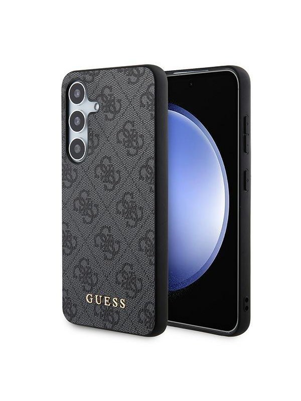 GUESS 4G Metal Gold Logo case for Samsung Galaxy S24 - black