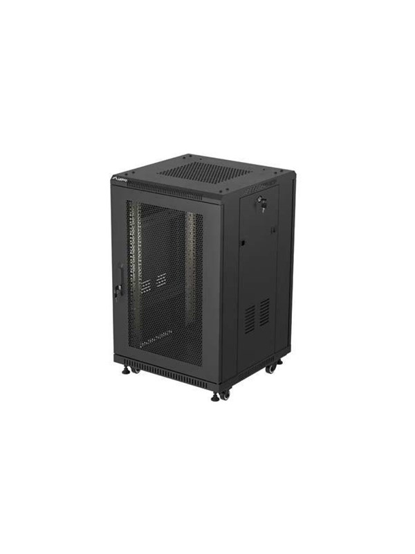 Lanberg FF01 series - rack - 600 x 600 flat pack with mesh door - 18U