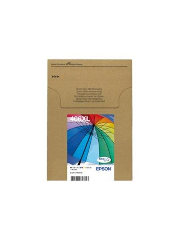 Epson 406XL Multipack EasyMail - 4-pack - XL - black yellow cyan magenta - original - ink cartridge