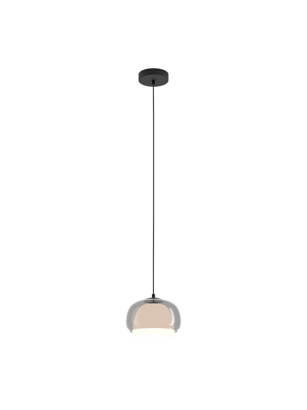 EGLO BELOMONTEJO PENDEL Ø:220 E27 SVART/SVART-TRANSP.