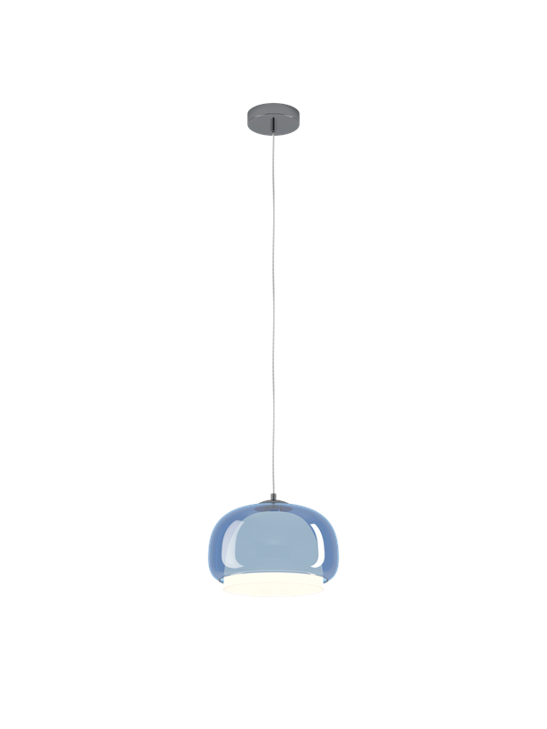 EGLO BELOMONTEJO PENDEL Ø:300 E27 KROM/VIT/BLÅ
