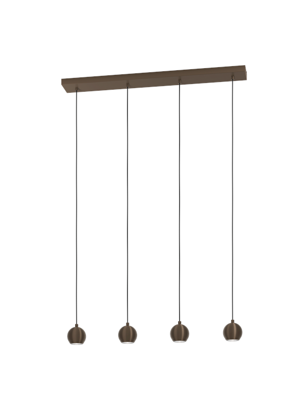 EGLO BIMEDA 1 LÅNGBORD L770 4L GU10 MÖRK BRONS