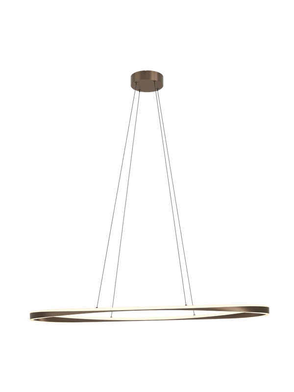 EGLO CAMEROTA LÅNGBORD L1110 DIMBAR MÖRK BRONS/VIT