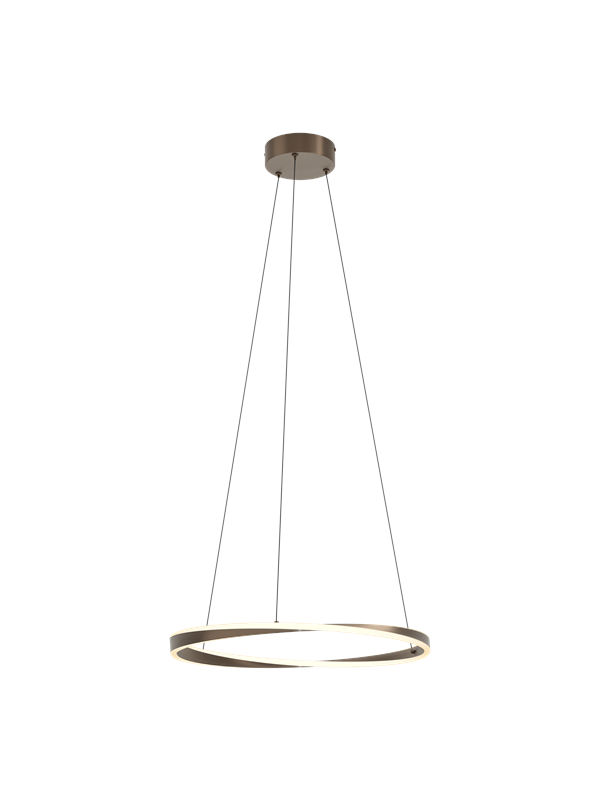 EGLO CAMEROTA PENDEL Ø:550 DIMBAR MÖRK BRONS/VIT