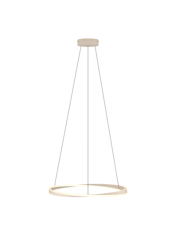 EGLO CAMEROTA PENDEL Ø:570 DIMBAR SAND/VIT