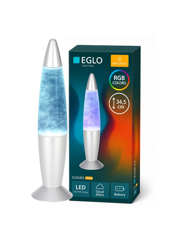 EGLO CLOUDS BORDSLAMPA EXKL. BATTERIER SILVER