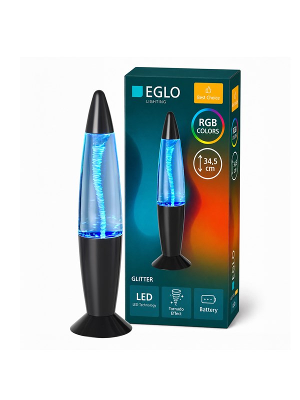 EGLO VORTEX BORDSLAMPA H345 RGB M/AVBR. SVART/KLAR