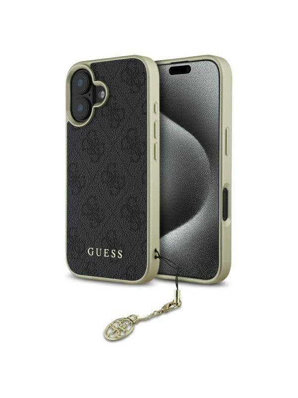 GUESS 4G Charms Collection case for iPhone 16 - black