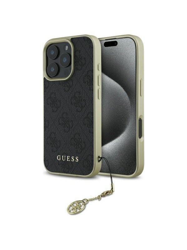 GUESS 4G Charms Collection case for iPhone 16 Pro Max - black