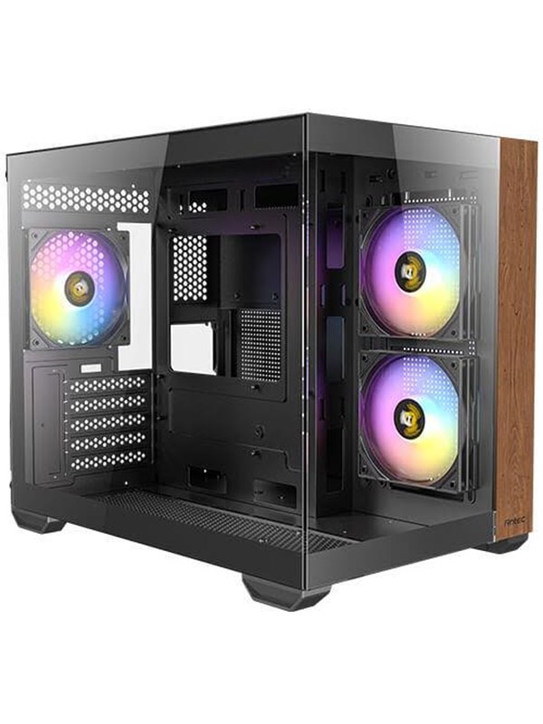 Antec CX600M Wood ARGB - mid tower - ATX - Chassi - Tower - Brun