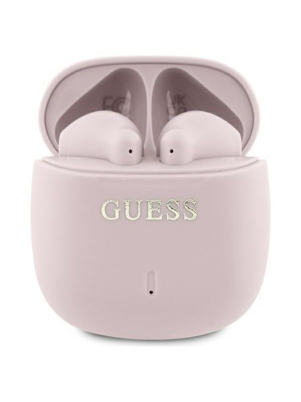 GUESS Bluetooth headphones GUTWSJ14ESGP TWS + docking station pink/pink Printed Classic Logo
