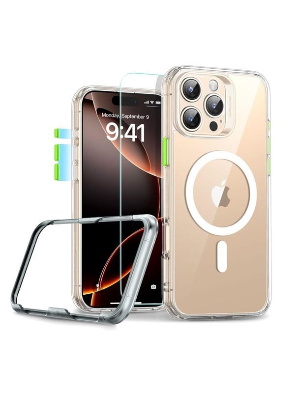 ESR Classic Pro Set Halolock MagSafe Case for iPhone 16 Pro Max - Clear