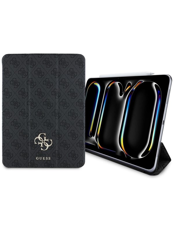 GUESS GUFC11PM24PS4SGK iPad Pro 11" 2024 black/black Magnetic 4G Big Logo