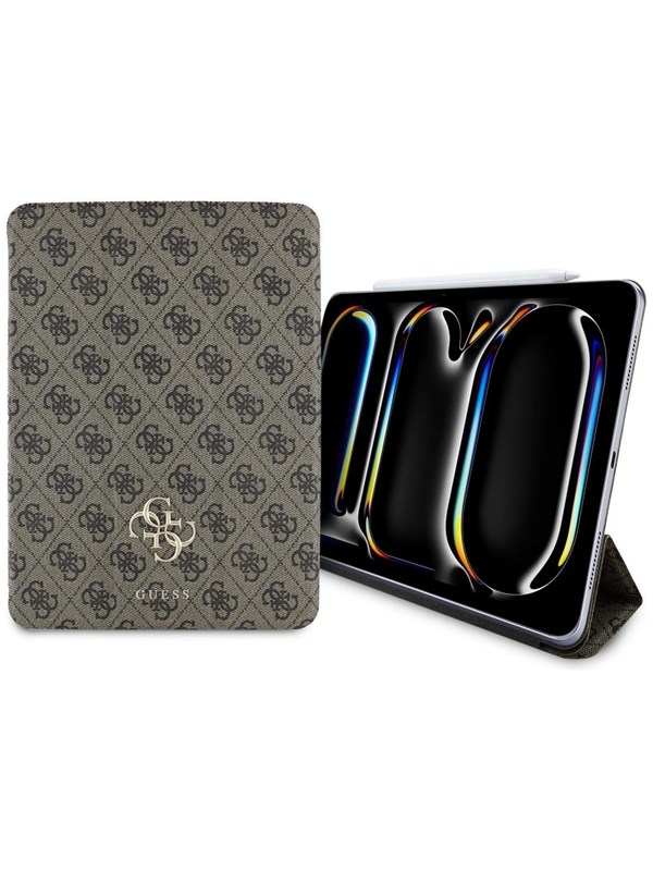 GUESS GUFC11PM24PS4SGW iPad Pro 11" 2024 brown Magnetic 4G Big Logo