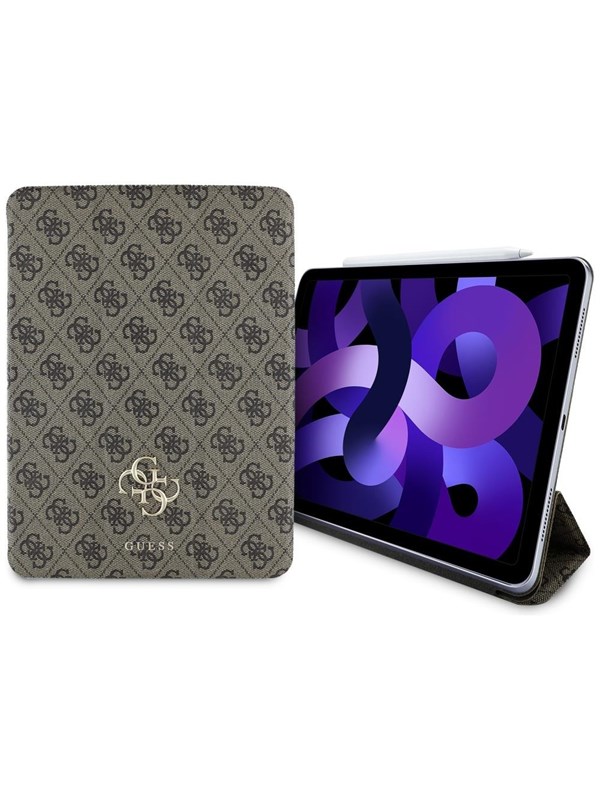 GUESS GUFC11RM24PS4SGW iPad Air 11" 2024 brown/brown Magnetic 4G Big Logo