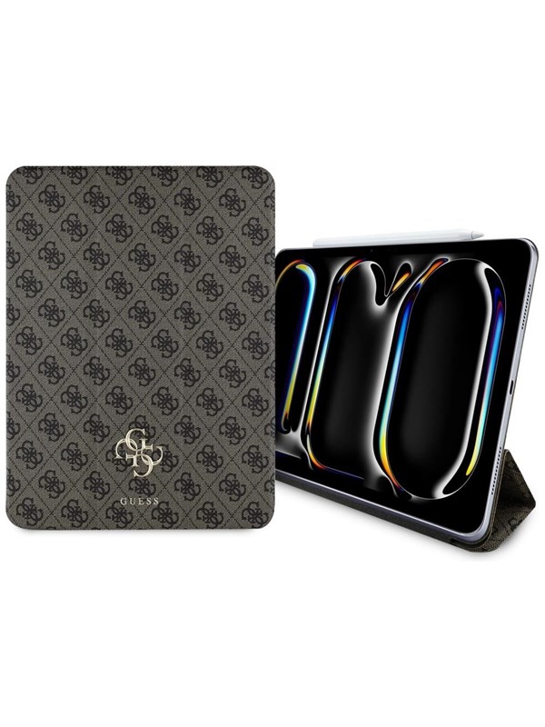 GUESS GUFC13PM24PS4SGW iPad Pro 13" 2024 brown Magnetic 4G Big Logo