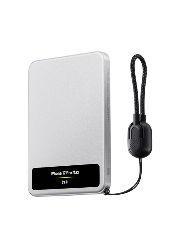SHARGE AeroMag M8 Magnetic Wireless Ultra-slim Powerbank - Silver - 5000 mAh