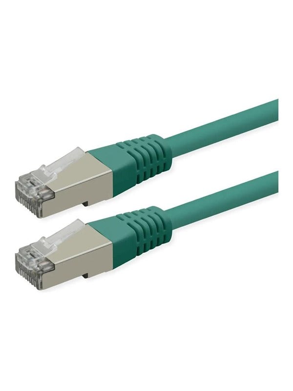 Roline patch cable - 10 m - green pantone 3278C - Grön