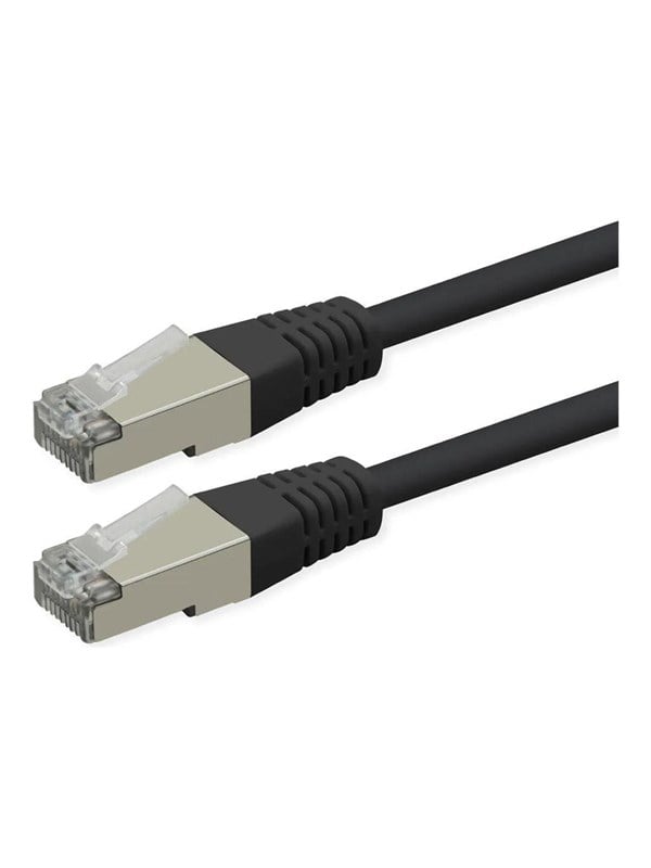 Roline patch cable - 10 m - black pantone 3C - Svart
