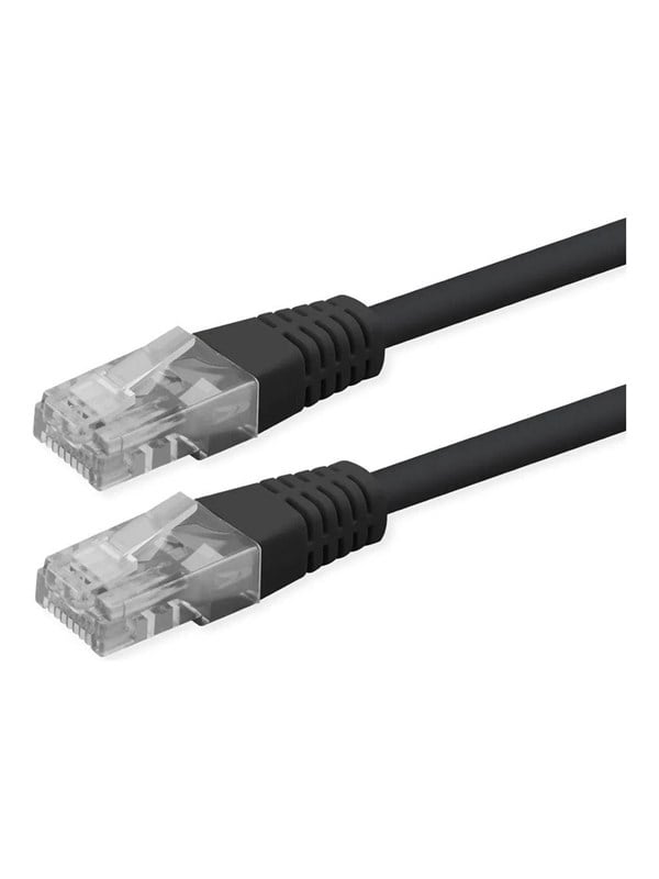 Roline patch cable - 30 cm - black pantone 3C - Svart