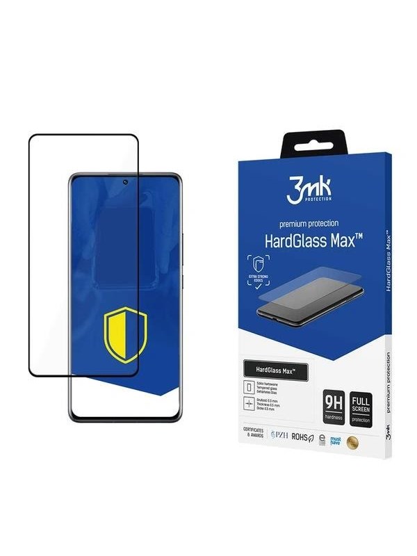3mk HardGlass Max Black Tempered Glass - Xiaomi 12 Pro / 13 Pro