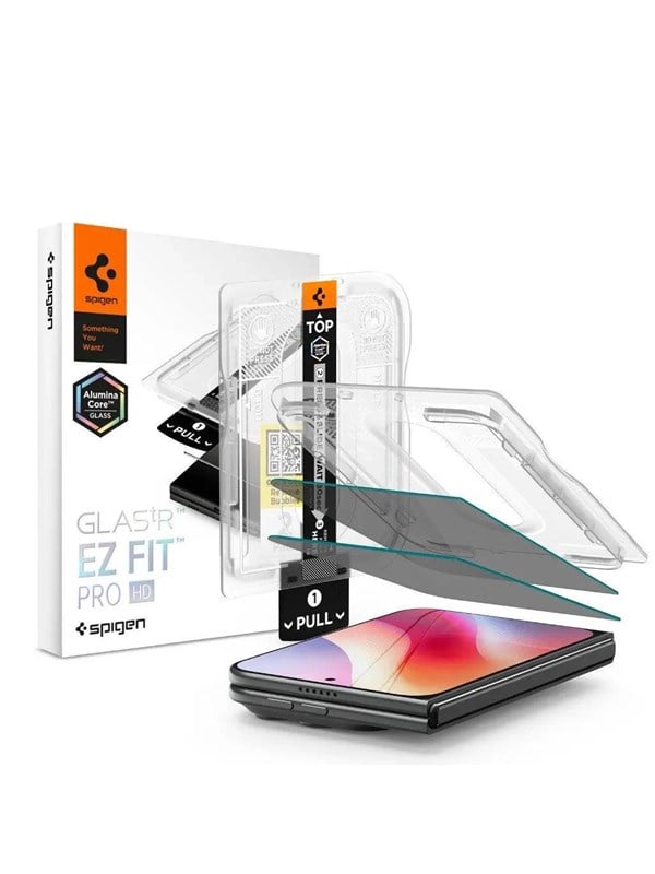 Spigen Glass tR EZ Fit Pro HD (Privacy) 2 Pack - iPhone Duo
