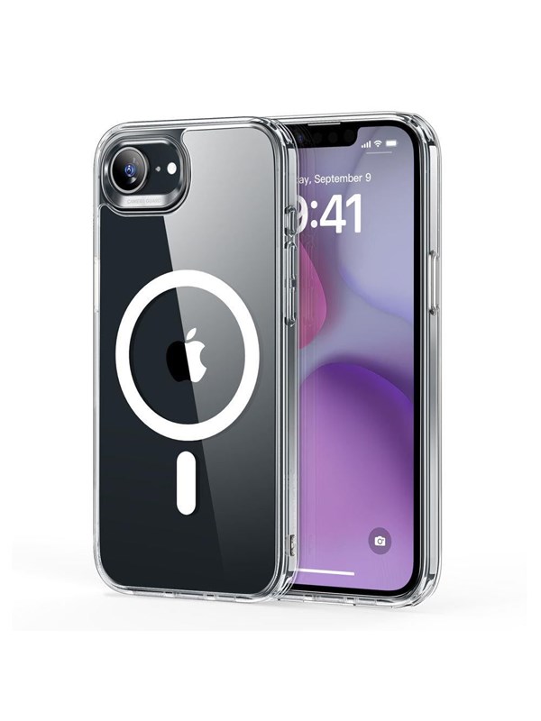 ESR Classic Hybrid Halolock MagSafe Case for iPhone 16e / 17e - Transparent