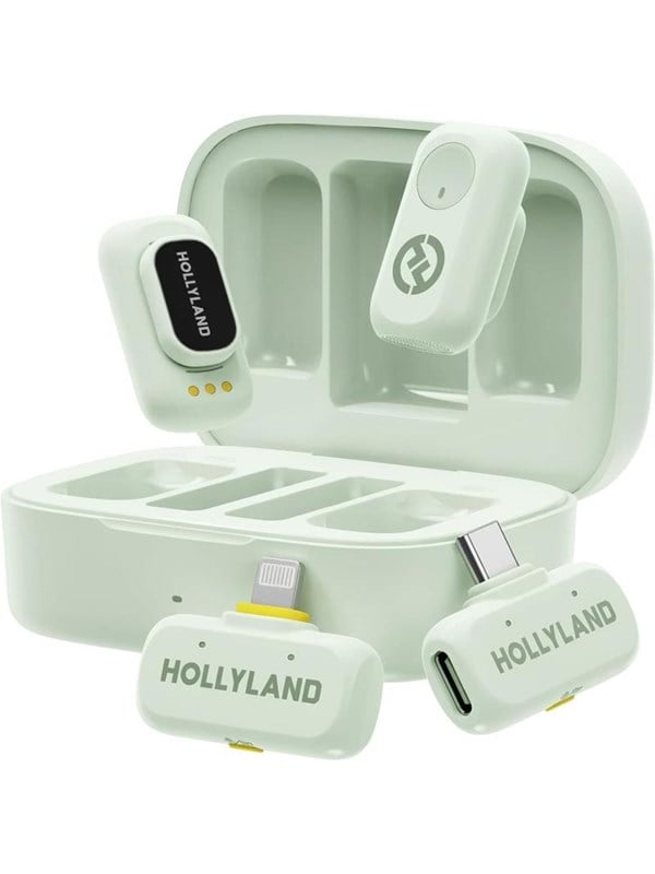 Hollyland LARK A1 Combo Mint Green with USB-C+ Lightning