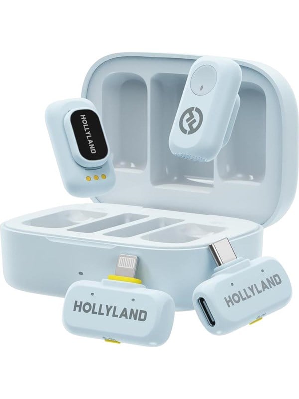 Hollyland LARK A1 Combo Sky Blue with USB-C+ Lightning