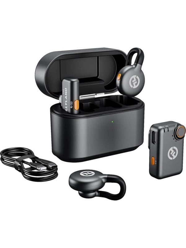 Hollyland LARK M2S Combo Wireless Lavalier Microphone Combo - Space Gray