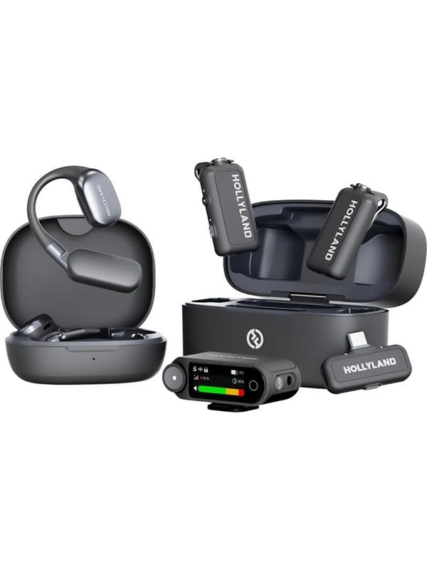 Hollyland LARK MAX 2 Ultimate Combo with OWS Monitor Earphone + Camera RX + USB-C RX
