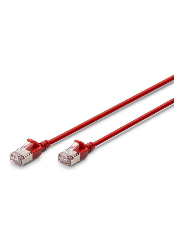 DIGITUS patch cable - 1 m - red - Röd