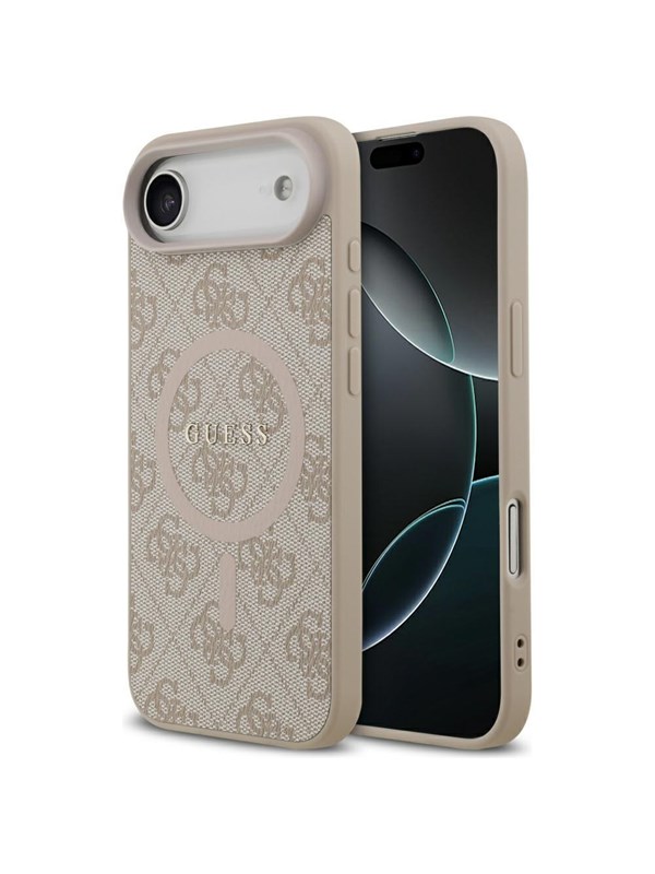 GUESS 4G Ring Classic Logo MagSafe Case for iPhone Air - Pink