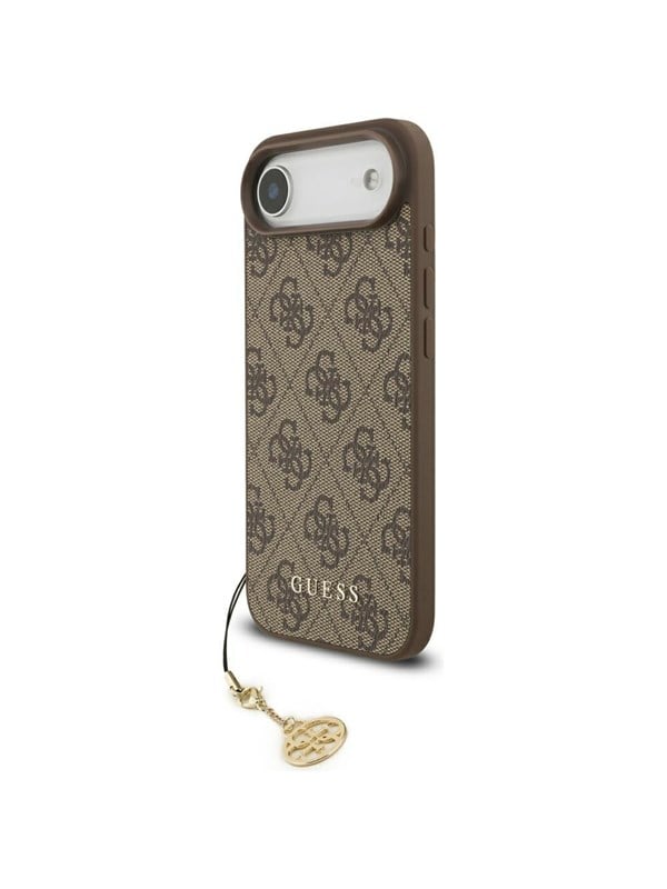 GUESS 4G Charms Collection MagSafe case for iPhone Air - brown
